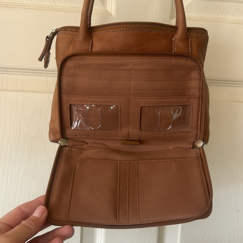 Fossil Vintage Buckle Brown Leather Women's Shoulder Bag - Picture 9 of 13